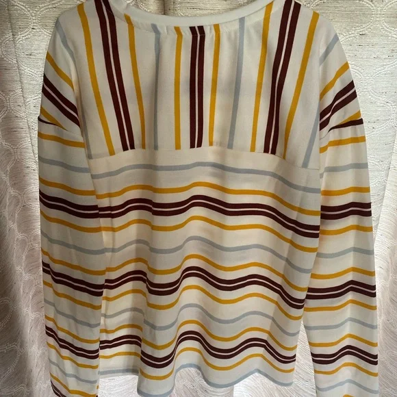Copper Key Girls size L (12) Ruby Striped Long Tee - Picture 5 of 6